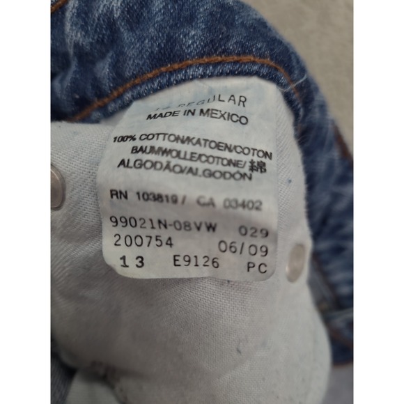 Harley Davidson Womens‎ Bootcut Blue Jeans Size 16 High Rise 35X30.5 Y2K - Picture 11 of 16